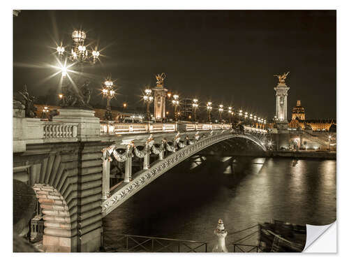 Selvklebende plakat Pont Alexandre III