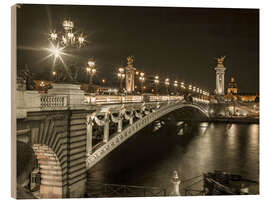 Trätavla Pont Alexandre III