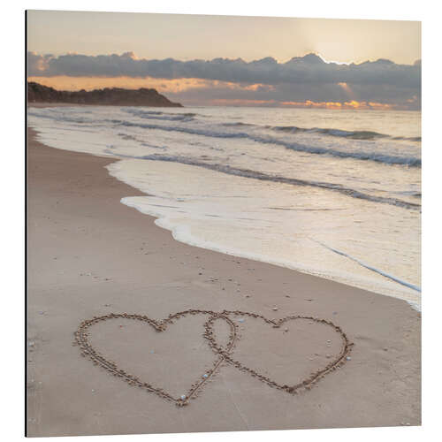 Tableau en aluminium Beach Love