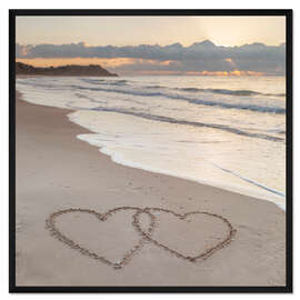 Gerahmter Kunstdruck Strandliebe