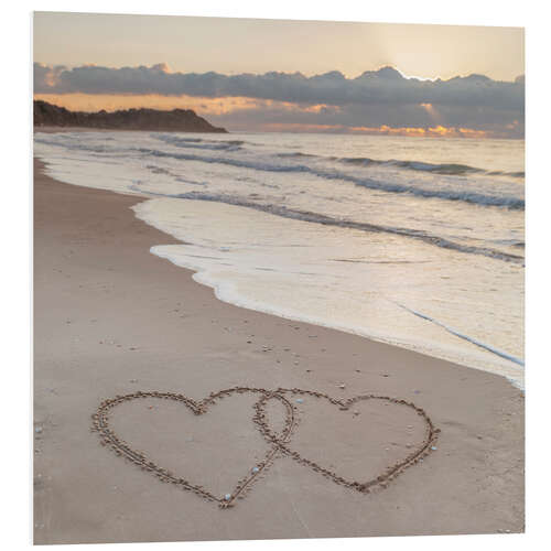 Foam board print Beach Love