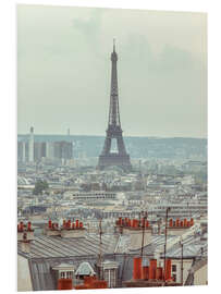 Foam board print View of the Eiffel Tower