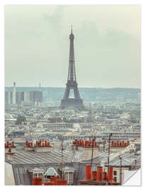 Naklejka na ścianę View of the Eiffel Tower