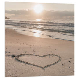 Tableau en PVC Beach Heart