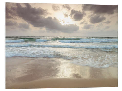 Foam board print Beach at sunset