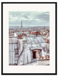 Gerahmter Kunstdruck Montmartre-Dächer I