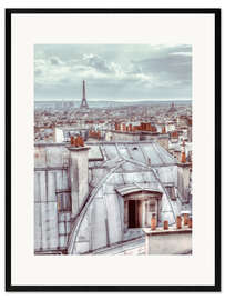 Gerahmter Kunstdruck Montmartre-Dächer I
