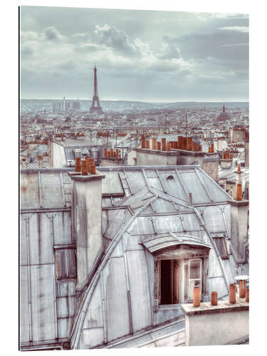 Tableau en plexi-alu Montmartre Rooftops I