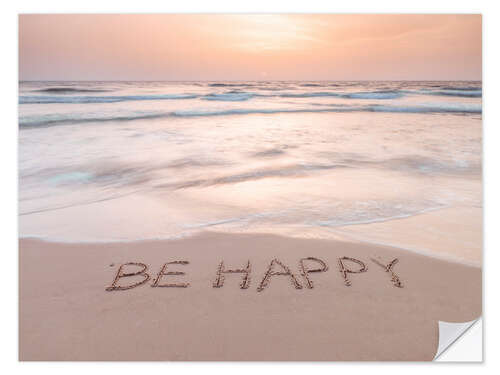 Vinilo para la pared Be Happy