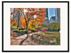 Gerahmter Kunstdruck Zentralpark