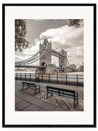Ingelijste kunstdruk Tower Bridge, London