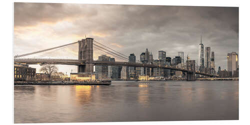 Foam board print New York Brooklyn bridge