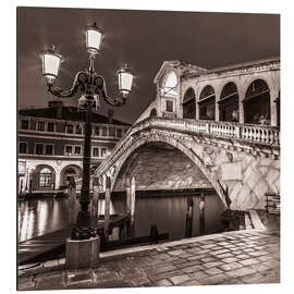 Cuadro de aluminio View of the Rialto Bridge