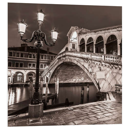 Foam board print View of the Rialto Bridge