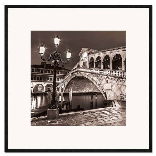 Framed art print View of the Rialto Bridge