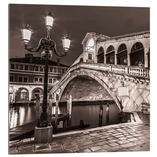 Tableau en plexi-alu View of the Rialto Bridge