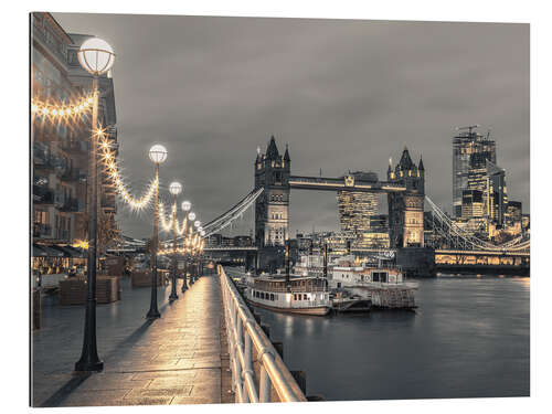 Tableau en plexi-alu Thames promenade