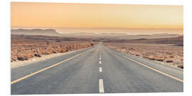 Foam board print Long desert highway