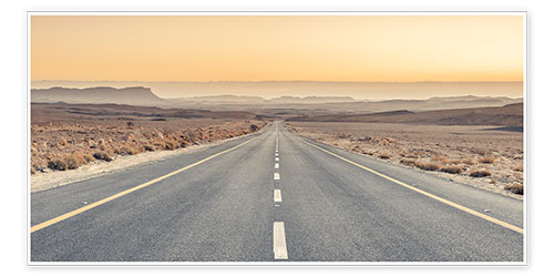 Poster Long desert highway