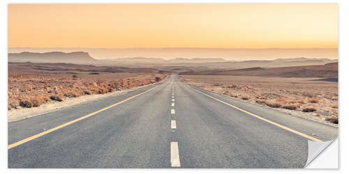 Wall sticker Long desert highway