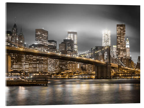 Acrylic print Brooklyn Bridge, NYC