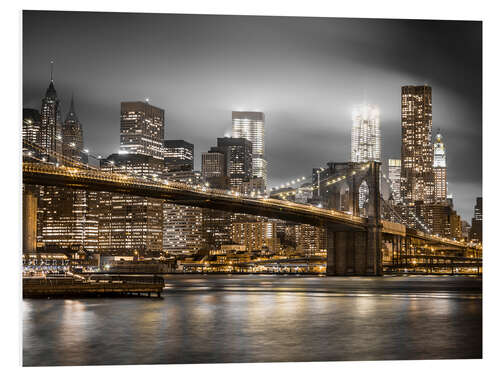 Foam board print Brooklyn Bridge, NYC