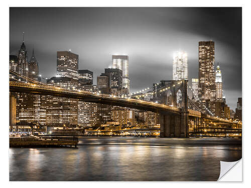 Vinilo para la pared Brooklyn Bridge, NYC