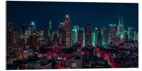 Acrylic print Illuminated New York