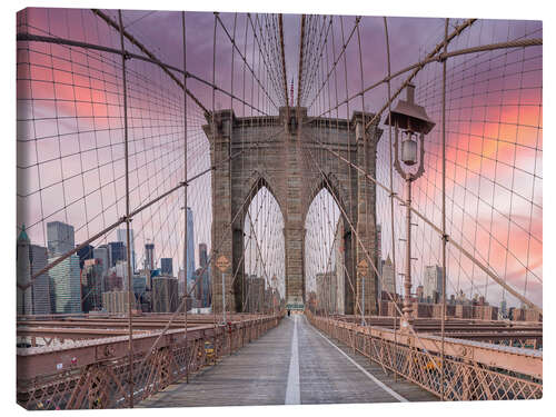 Canvas print Brooklyn Bridge Skyline