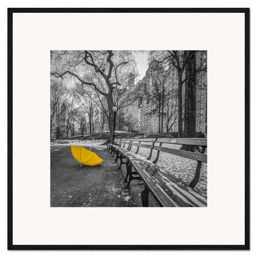 Framed art print Umbrella in the park