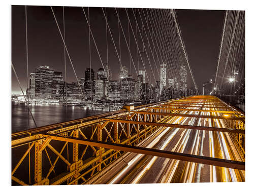 Foam board print Across the Brooklyn Bridge