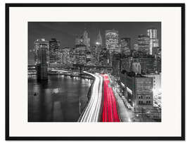Gerahmter Kunstdruck New Yorker Lichterketten