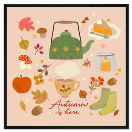Gerahmter Kunstdruck Der Herbst ist da