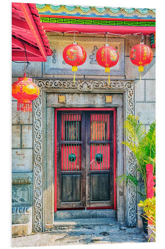 Foam board print Chinese Architecture