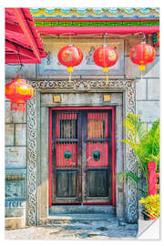 Selvklebende plakat Chinese Architecture