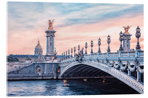 Acrylic print Alexandre III Bridge