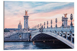 Aluminium print Alexandre III Bridge