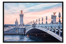 Gerahmter Kunstdruck Brücke Alexandre III