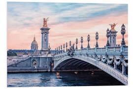 Foam board print Alexandre III Bridge