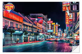 Sticker mural Chinatown By Night