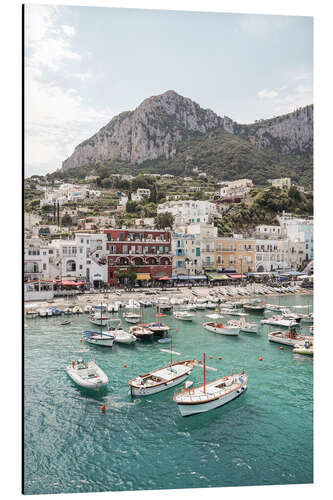 Tableau en aluminium Capri Island Landscape, Italy