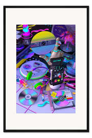 Gerahmter Kunstdruck Discman