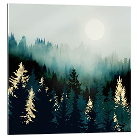 Quadro em plexi-alumínio Forest Glow