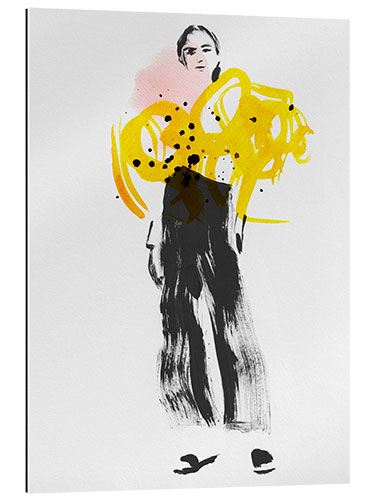 Galleritryck Fashion collage yellow