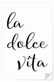 Wandsticker La dolce vita - Das süße Leben (Italienisch)