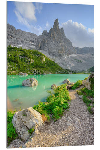 Aluminiumsbilde Sorapis lake in den Dolomiten