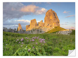 Vinilo para la pared Cinque Torri in the Dolomites