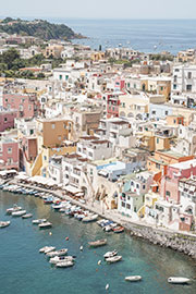 Magnettafel Blick auf die Insel Procida II, Italien