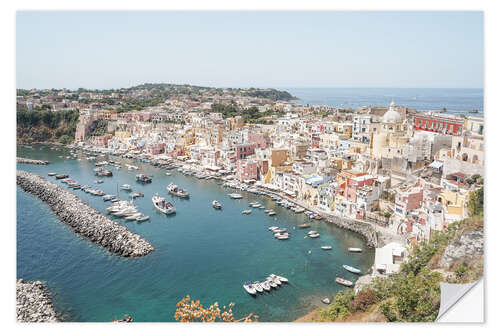 Selvklebende plakat Procida Island View, Italy