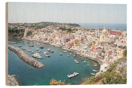 Hout print Procida Island View, Italy